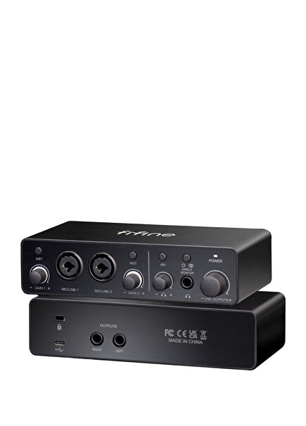 Ampli 3 USB Stüdyo Ses Kartı 2 Giriş 2 Çıkış 24bit/192kHz Windows/MAC/IOS/Android Ses Kayıt Cihazı