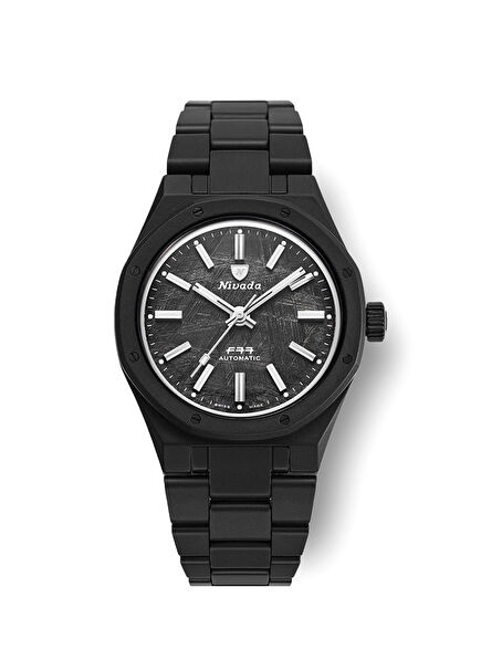 F77 Meteorite Black Ceramic Men's Watch