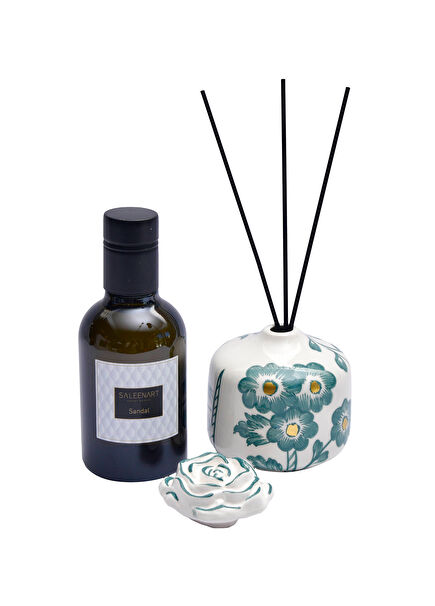 Birds Green Ceramic Fragrance Set