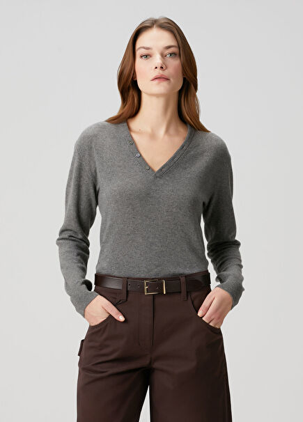 Grey Cashmere Sweater