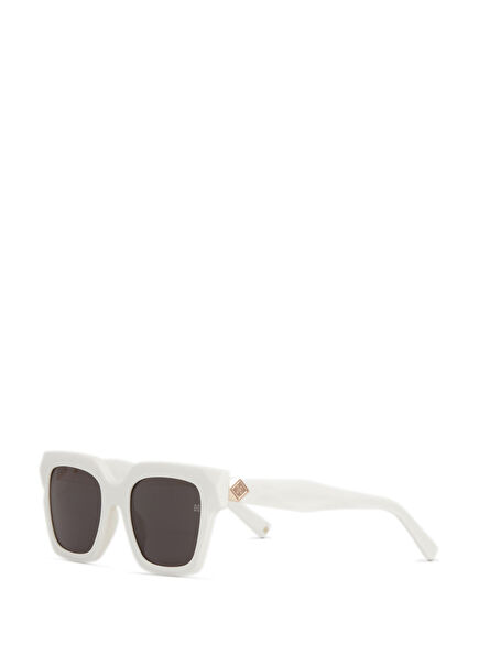 HM 1698 C3 White Acetate Women's Sunglasses