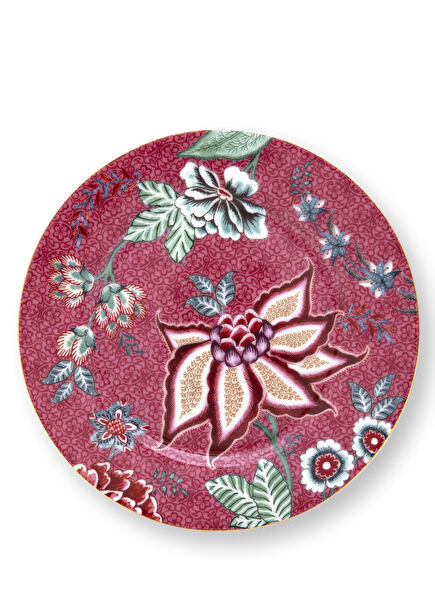 Flower Festival Kırmızı Tabak