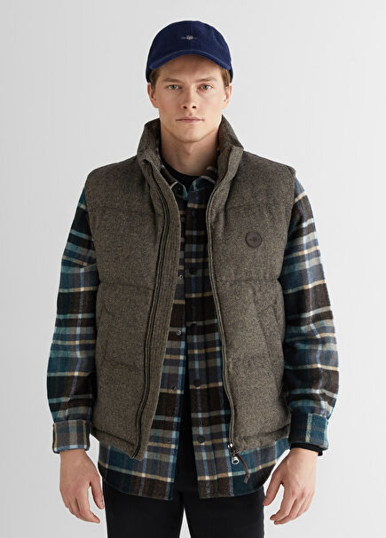 Brown Standard Fit Men's Vest