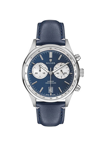 19002-B Blue Steel Men's Wristwatch