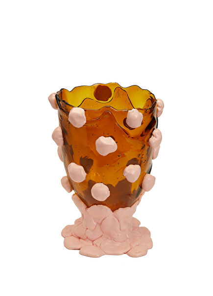 Nugget Amber Salmon L Vase