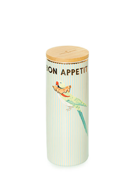 Animals Papağan Büyük Porselen Saklama Kavanozu