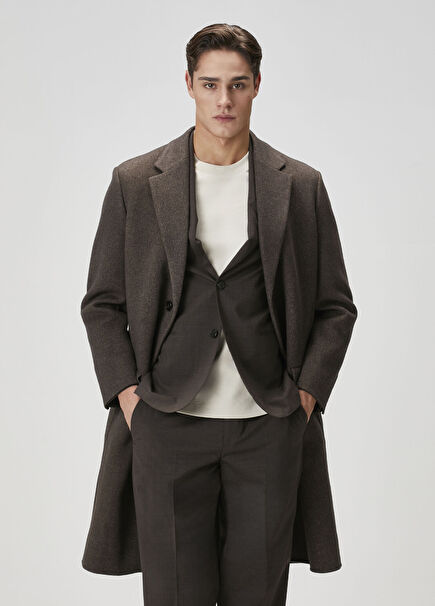 Kahverengi Yün Palto