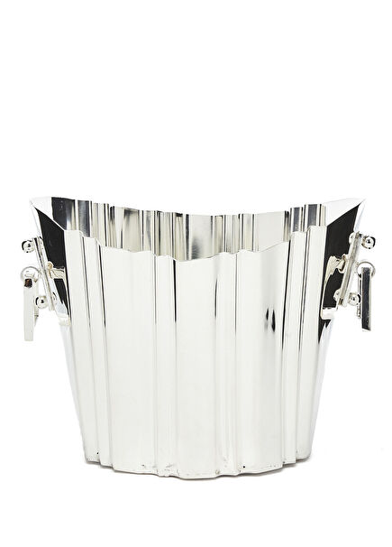 Oval Silver-Plated Ice Bucket