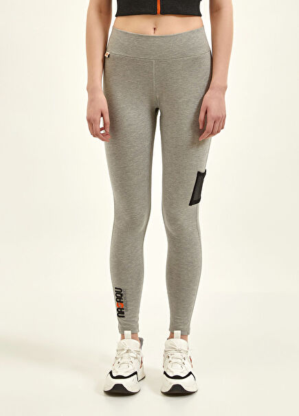 Tush Hi-Rise Gray Leggings