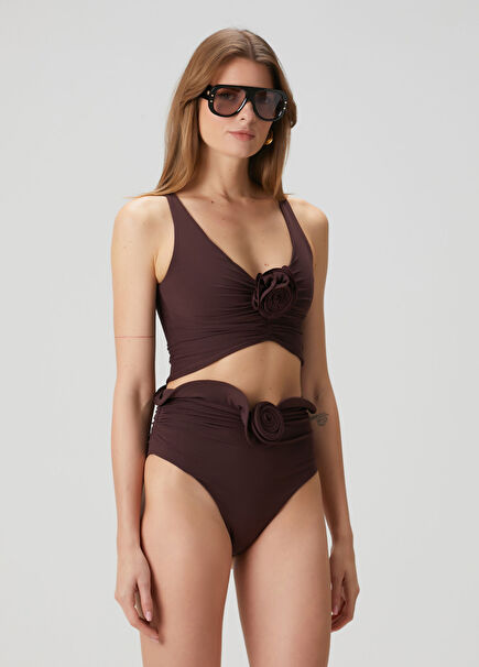 Burgundy Bikini Top