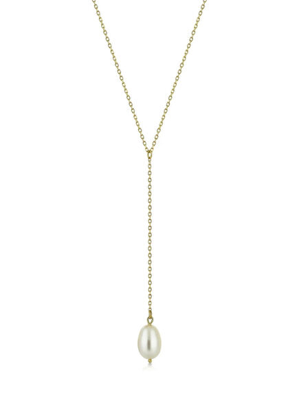Perla Drop İnci 14 Ayar Altın Kadın Kolye
