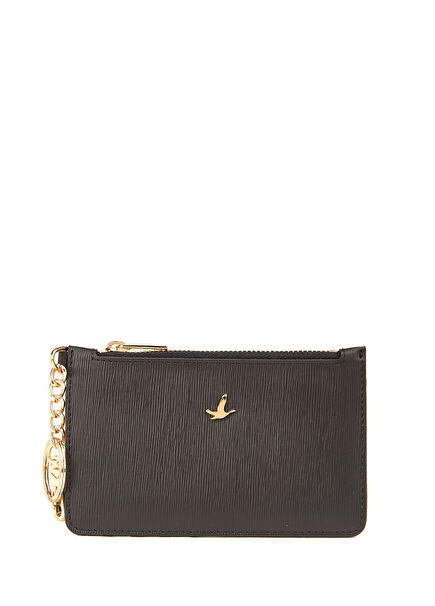 Siyah Anahtarlık Detaylı Kadın Kartvizitlik