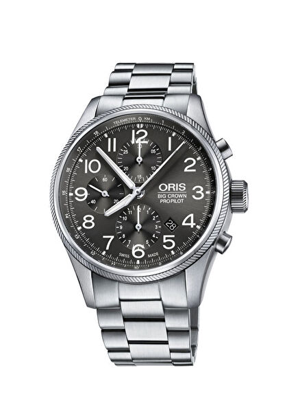 Big Crown Propilot Chronograph 01 774 7699 4063-07 8 22 19 Gri Çelik Erkek Kol Saati