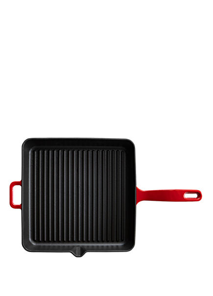 Kitchenware L'Amour Red Square Grill Cast Iron Pan 30 cm