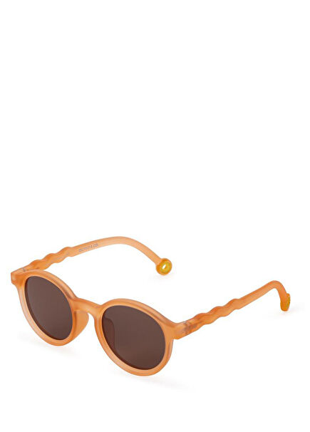 Classic Oval Junior Grapefruit Pink 7-12 Years Unisex Kids Sunglasses