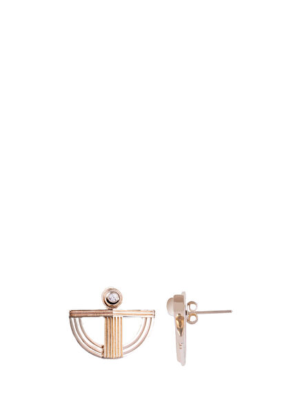Women's Gold Earrings With Dia Diamonds