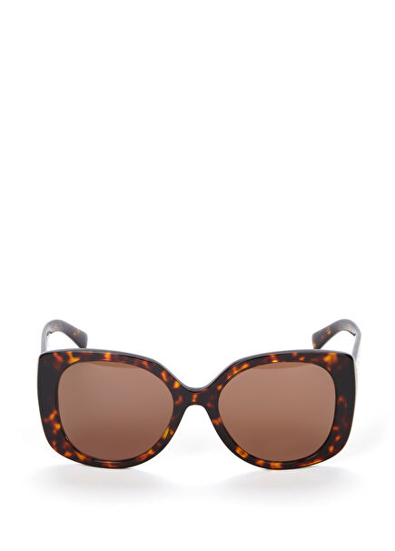 Kahverengi Kare Formlu Kadın Güneş Gözlüğü