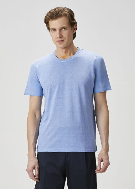 Mavi Keten T-shirt