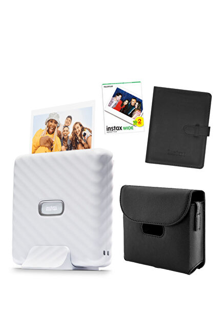 Instax Wide Link Beyaz Akıllı Telefon Yazıcısı ve Hediye Seti 1