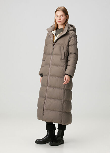 Mystique Koyu Vizon Puffer Palto