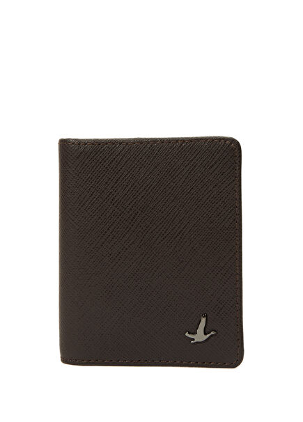 Kahverengi Dokulu Erkek Deri Kartlık