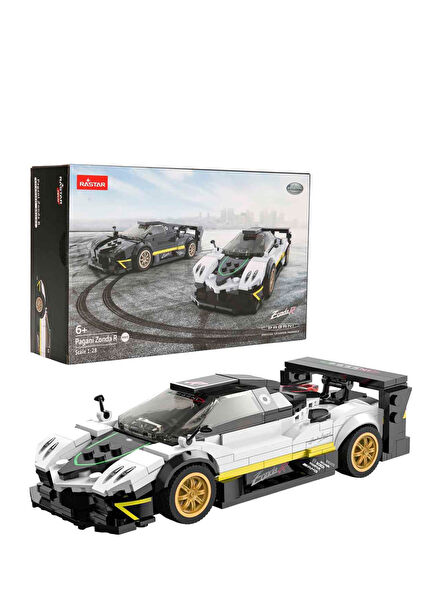 1:28 Pagani Zonda R White 387 Pcs 6+ Years Old Model Car Making Set