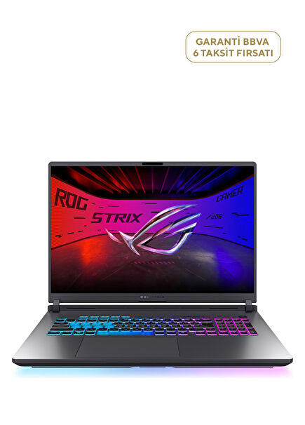 ROG Strix İntel Core Ultra 9 275HX 32GB Ram DDR5 1TB SSD RTX 5080 16GB 18" WQXGA 240Hz FreeDos Gaming Laptop G18 G815LW-S9129