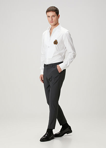 Anthracite Wool Trousers