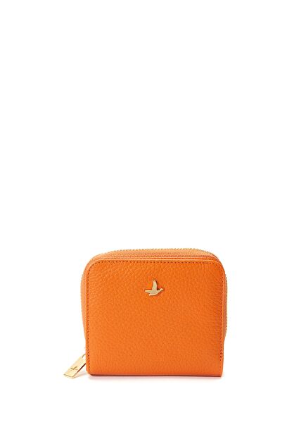 Orange Women's Leather Wallet