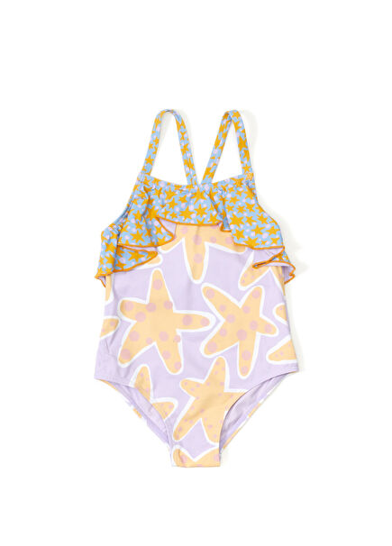 Multicolored Girls Swimwear