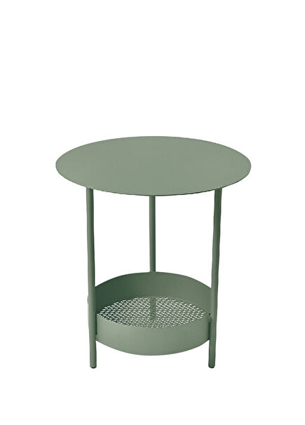 Salsa Pedestal Green Side Table