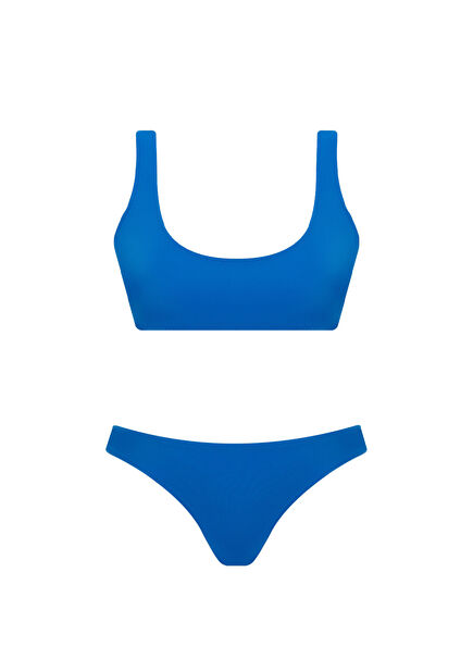 Sierra Econyl Bra Styled Sporty Blue Women's Bikini Set