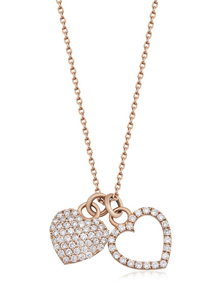 Diamond Detail Women's Gold Necklace