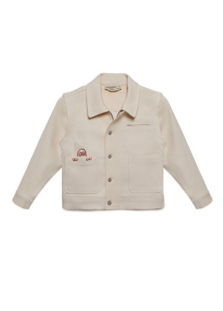 Nº01 Off-White Children's Organic Cotton Jacket Ve