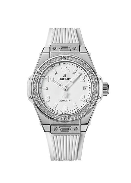 Big Bang One Click Steel White Diamonds Women's Wa