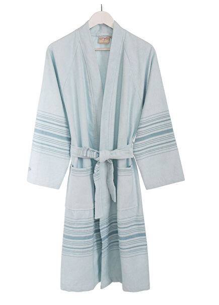 New Derin Pamuklu Aqua Spa Bornoz