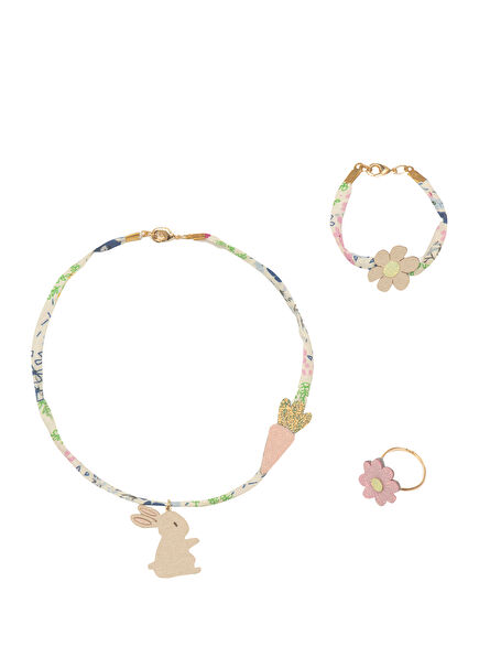 Easter Kolye Bilezik Yüzük Kız Çocuk Takı Seti