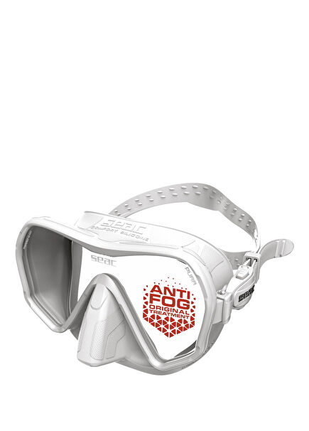 Pura Antifog White Unisex Diving Mask
