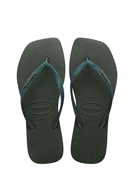 Slim Green Women's Rubber Beach Slippers