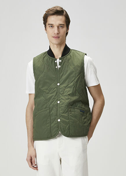 Khaki Quilted Vest