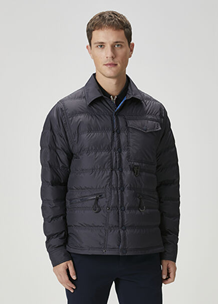 Lavachey Navy Blue Outer Shirt