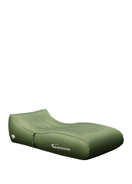 Gıga Lounger PS2 Yeşil Pompalı Su Geçirmez Kumaş Kaplama Şişme Yatak