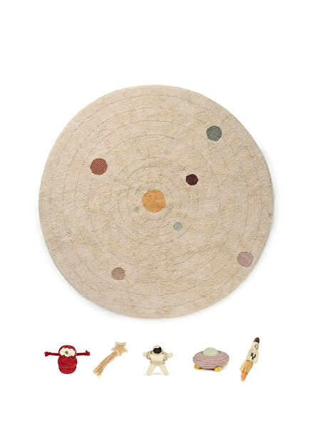 Solar System Children's Room Carpet 200 x 240 cm