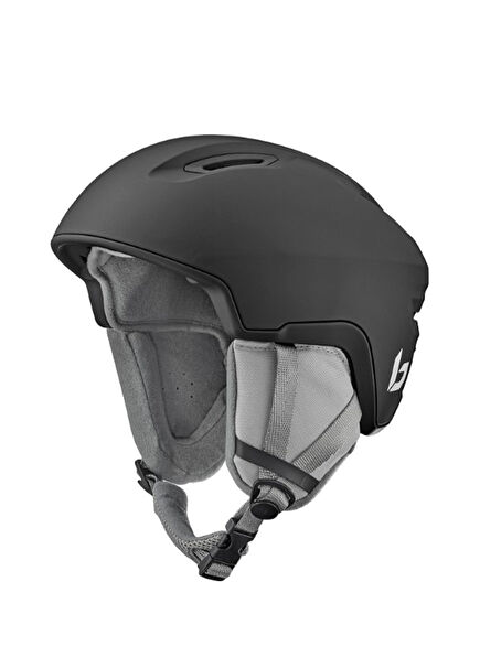 Atmos Pure Black Unisex Ski Helmet