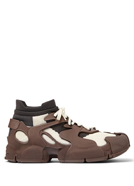 White Brown Men's Sneakers