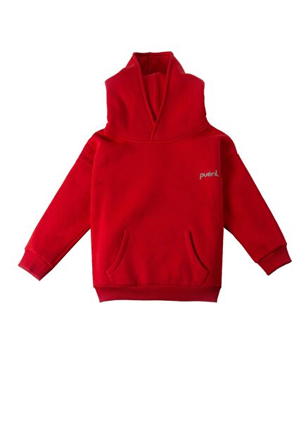 Red Unisex Kids Tracksuit Set