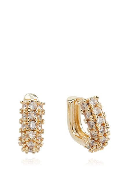 Women's Square Earrings With Stones