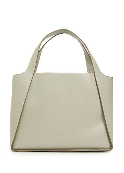 Logo Tote Light Green Women's Shopping Bag