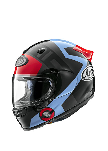 Quantic Space Blue Closed Motorcycle Helmet