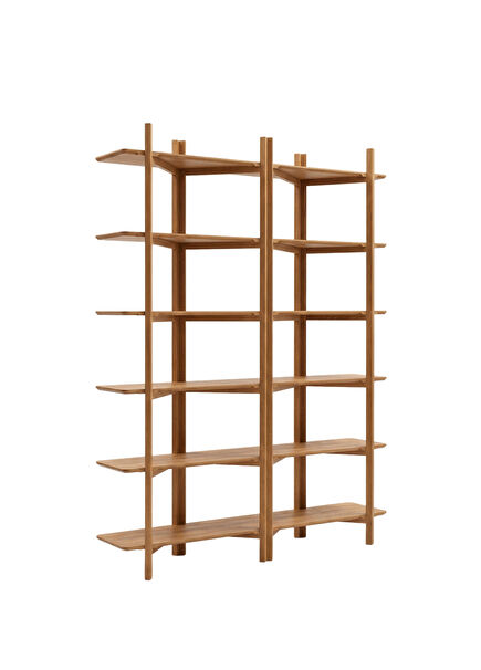 Brette Roller Wood Bookcase